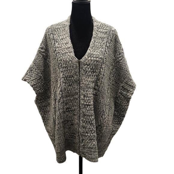 Moth Anthropologie Cardigan Womens One Size Sleeveless Zip Front Chunky Knit - Picture 2 of 13